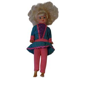 Vintage 1990 Kid Kore Fashion Doll Blonde Hair Blue Eyes with Outfit